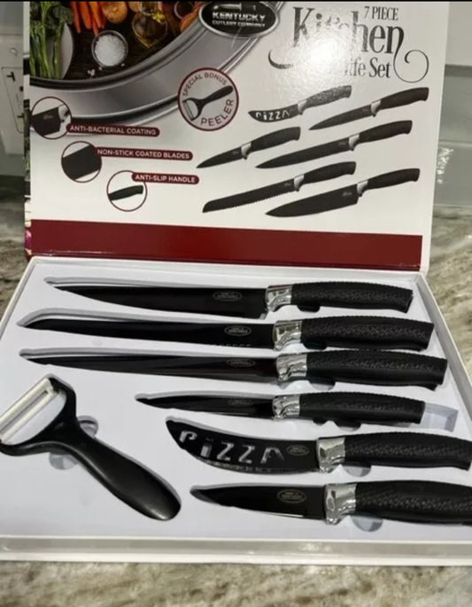 Kentucky Cutlery Company 7 Piece Kitchen Knife Set NEW