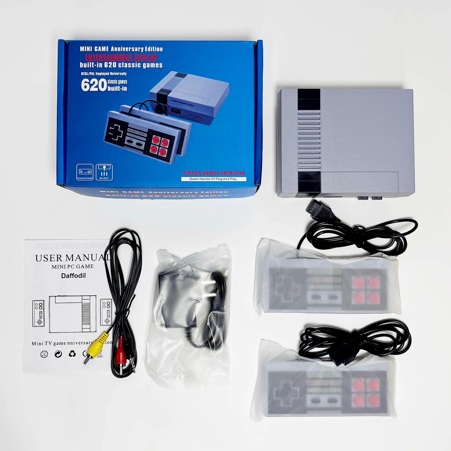 Mini Game Anniversary Edition Built-In Entertainment System w/ 620 Classic Games