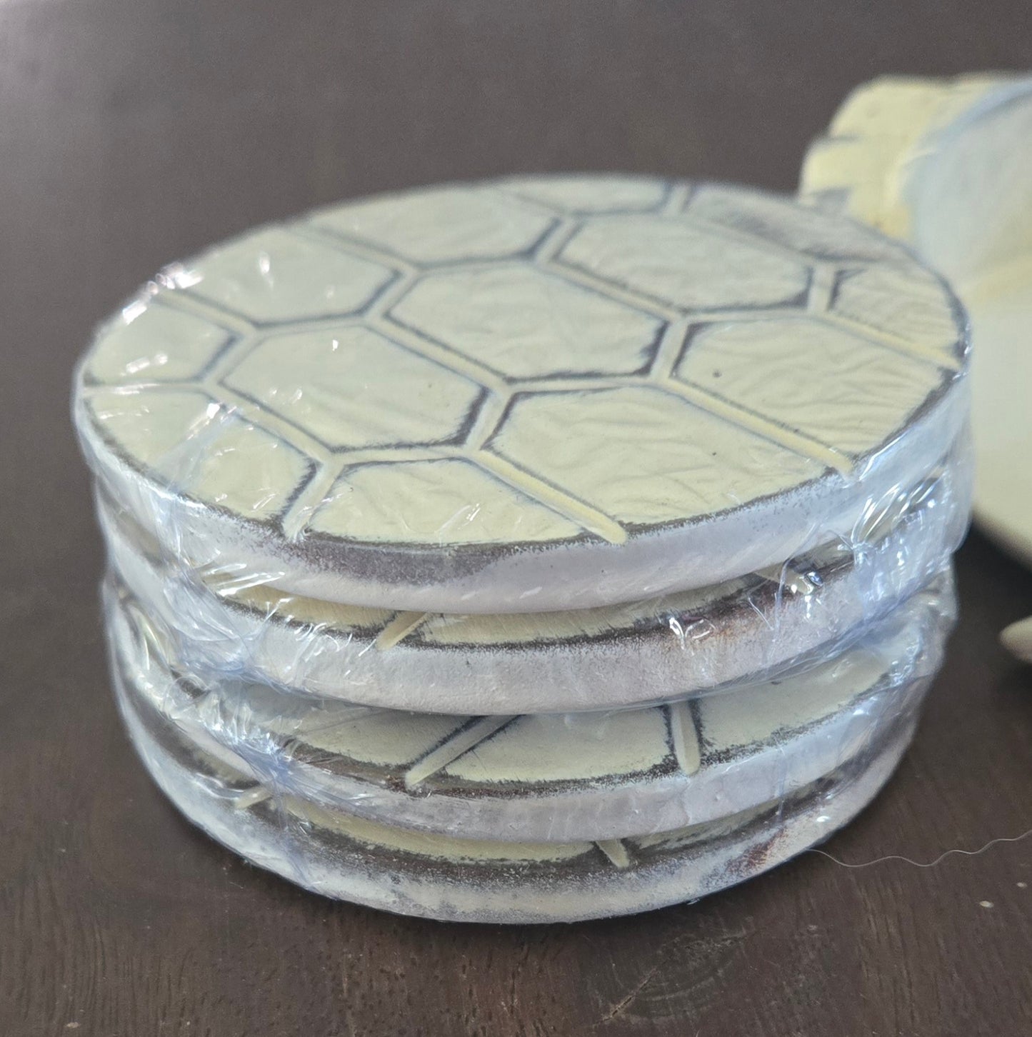 Sea Turtle Coaster Set of 4 with Holder – Coastal Beach & Ocean Décor Gift