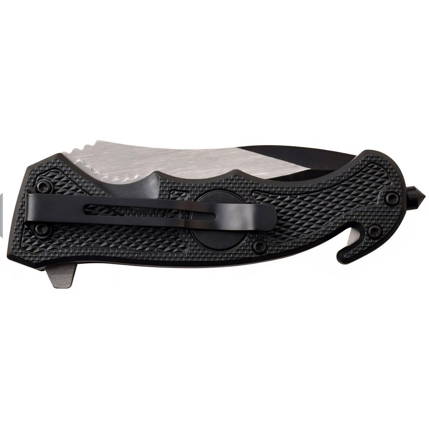 Firefighter & Rescue Tactical Spring Assisted Folding Knife Red and Black Knife