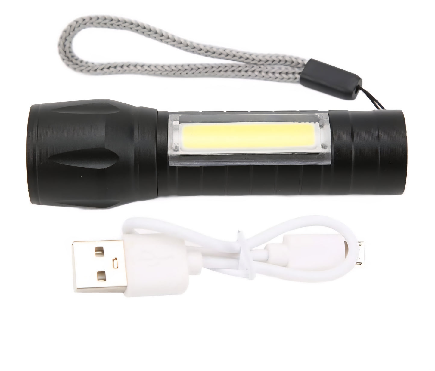 LED Mini Tactical Torch Rechargeable Flashlight Portable USB Charging Flashlight
