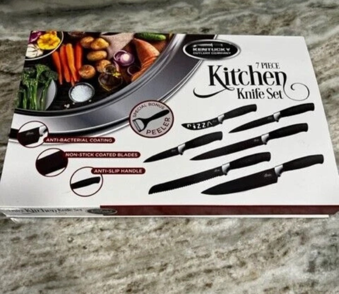 Kentucky Cutlery Company 7 Piece Kitchen Knife Set NEW